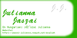 julianna jaszai business card